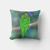 オウム鳥80 クッション (正面)