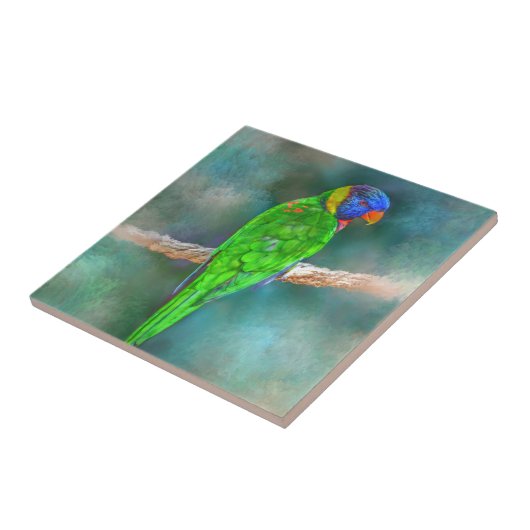 オウム鳥80 タイル (側面)