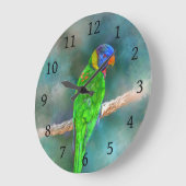 オウム鳥80 ラージ壁時計 (傾斜)