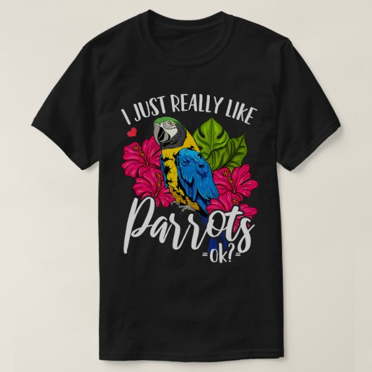 オウム鳥 Tシャツ (デザイン正面)