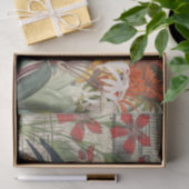 オウム黄熱帯アンティーク花 薄葉紙 (ギフト)