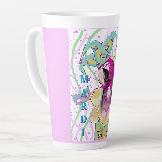 オウム カフェラテマグ (左アングル)