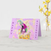 オウム カード (黄色い花)