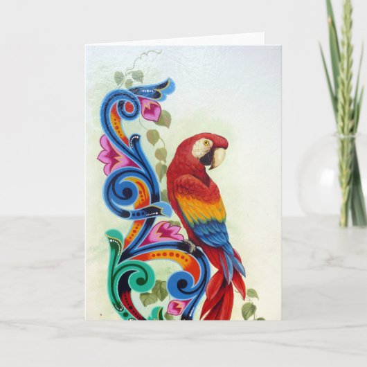 オウム カード (正面)