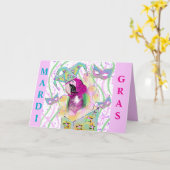 オウム カード (黄色い花)