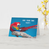 オウム カード (黄色い花)