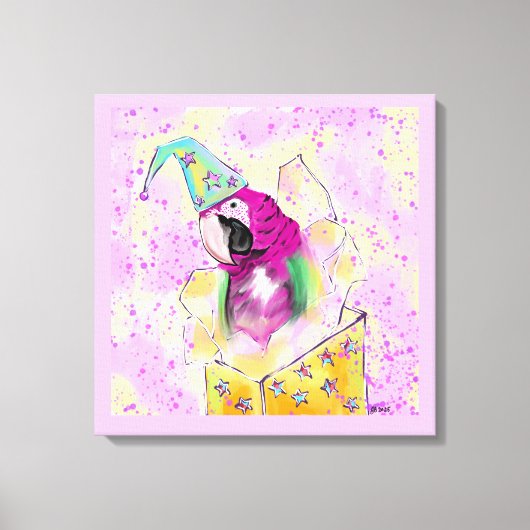 オウム キャンバスプリント (正面)