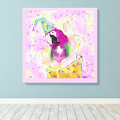 オウム キャンバスプリント (インサイチュ (ウッドフロア))