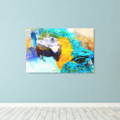 オウム キャンバスプリント (インサイチュ (ウッドフロア))