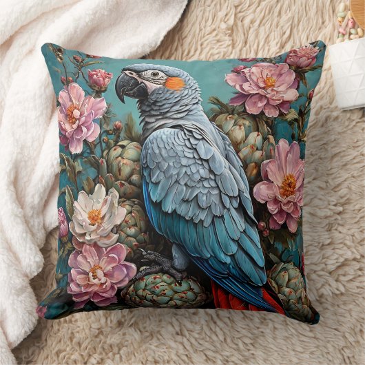 オウム クッション (ブランケット)