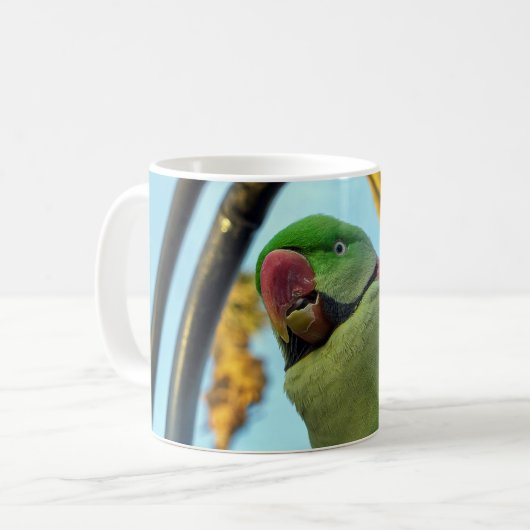 オウム コーヒーマグカップ (正面左)