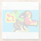 オウム・ジャングル・デー ガラスコースター (裏面)