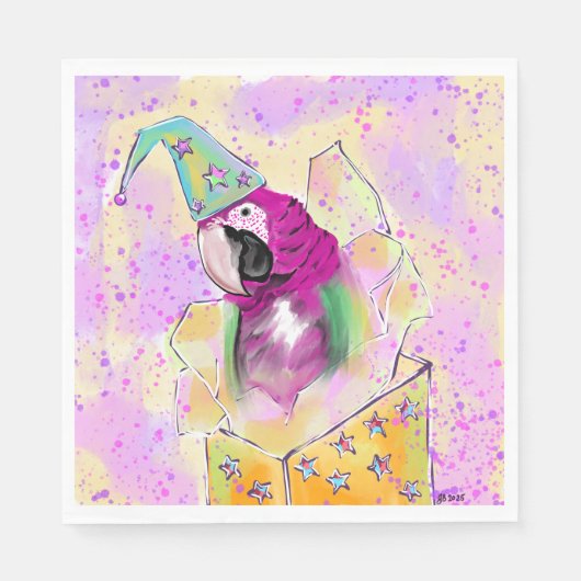 オウム スタンダードランチョンナプキン (正面)