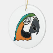 オウム セラミックオーナメント (左)