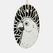 オウム セラミックオーナメント (右)