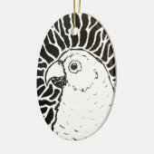 オウム セラミックオーナメント (左)