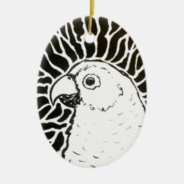 オウム セラミックオーナメント