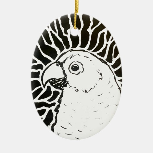 オウム セラミックオーナメント (正面)