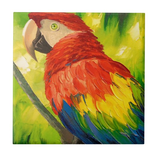 オウム タイル (正面)