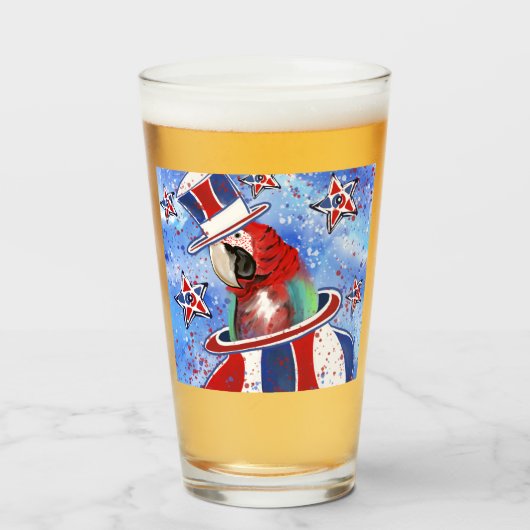 オウム タンブラーグラス (ドリンク正面)