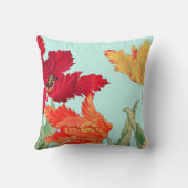 オウム・チューリップ、フローラ クッション (裏面)