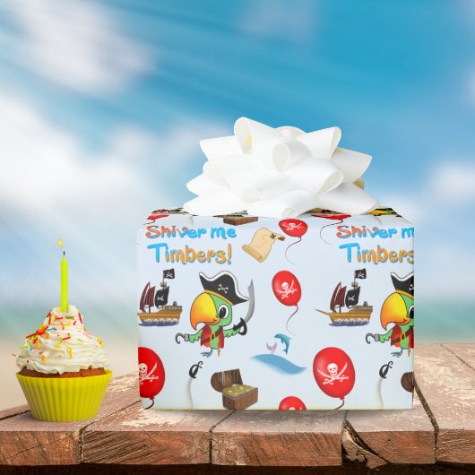 オウム・トレジャーキャプテン・パイレーツ ラッピングペーパー