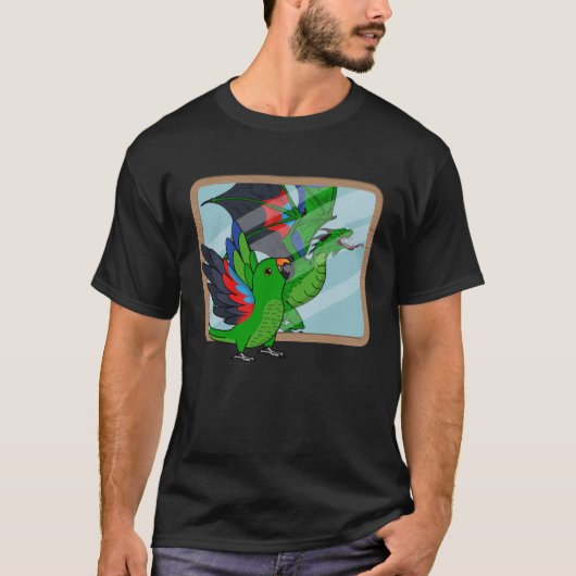 オウム&ドラゴンリフレクションIオスEclectus 1 Tシャツ (正面)