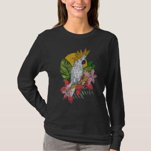 オウム・バードウォッチング野鳥観察動物トロピカルコックワット Tシャツ