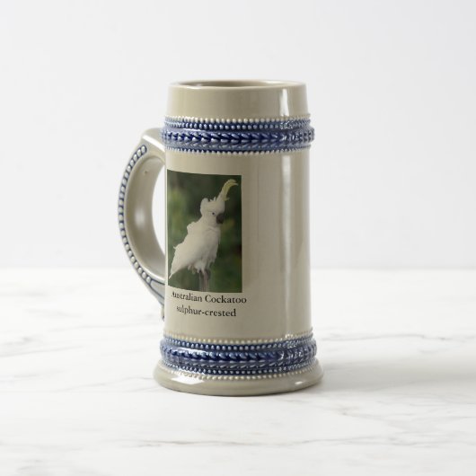 オウム ビールジョッキ (正面左)