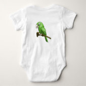 オウム ベビーボディスーツ (裏面)