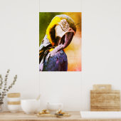 オウム ポスター (キッチン)