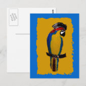 オウム ポストカード (正面/裏面)