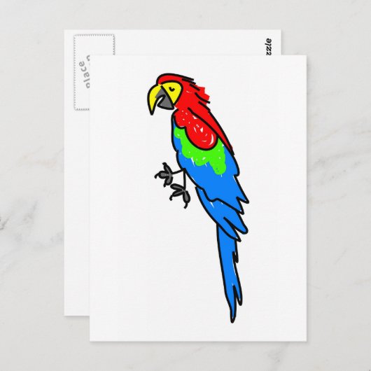 オウム ポストカード (正面/裏面)