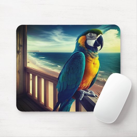 オウム マウスパッド (マウス)