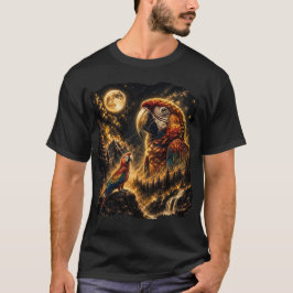 オウム、ミッドナイト・トロピックス・ネビュラ Tシャツ