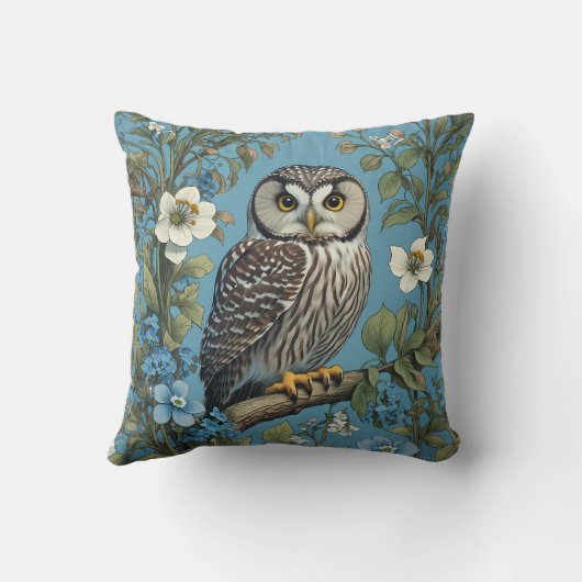 オウム・モリスの北インスパイア方 クッション (裏面)