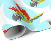 オウム ラッピングペーパー (ロールコーナー)