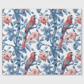 オウム ラッピングペーパー (フラット)