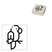 オウム ラバースタンプ (押印)