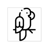 オウム ラバースタンプ (インプリント)