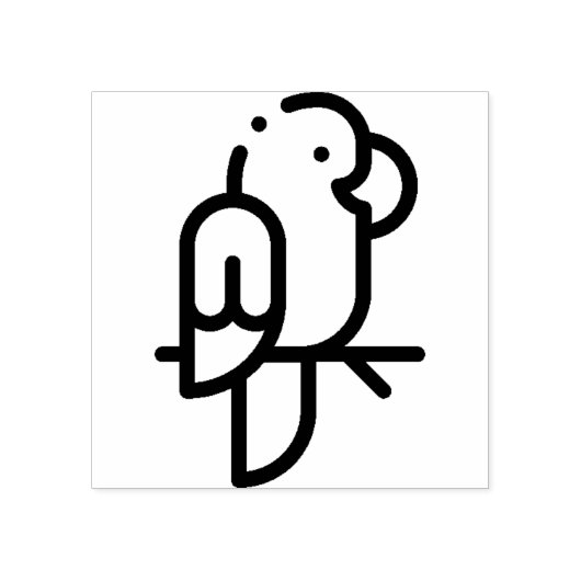 オウム ラバースタンプ (インプリント)