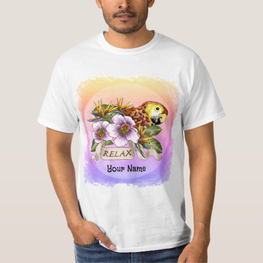 オウム リラックス Tシャツ (正面)