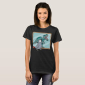 オウム&レックス反射Iアフリカグレイ Tシャツ (正面フル)