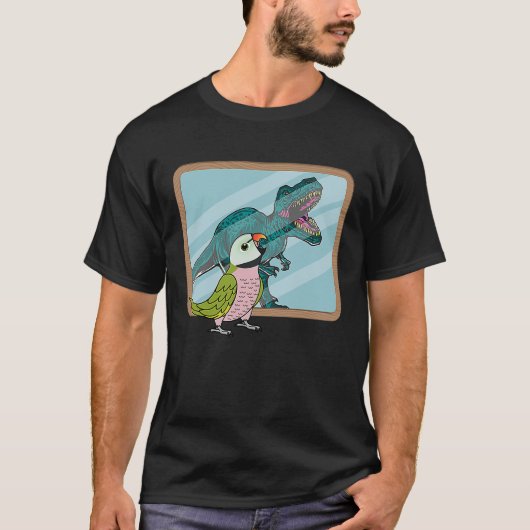 オウム&レックス反射Iムスタヒアインキエ Tシャツ (正面)