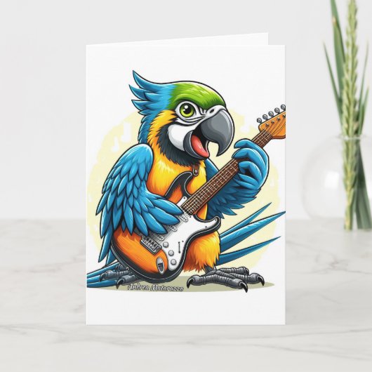 オウム・ロック・ミュージック ノートカード (正面)