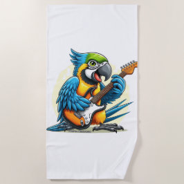 オウム・ロック・ミュージック ビーチタオル