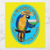 オウム ワインラベル (シングルラベル)