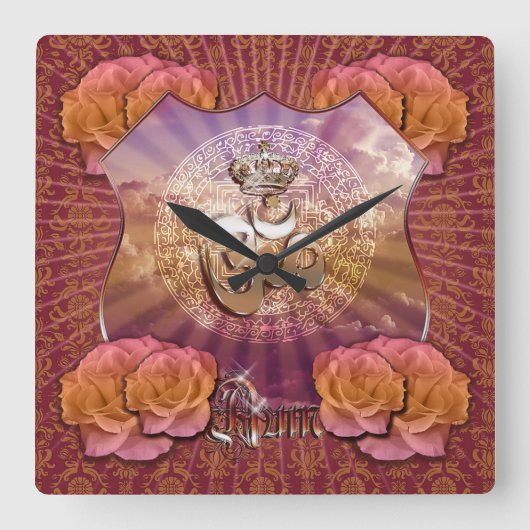 オウム – 壁時計 (正面)