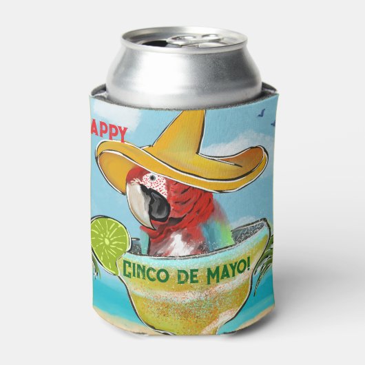 オウム 缶クーラー (缶正面)