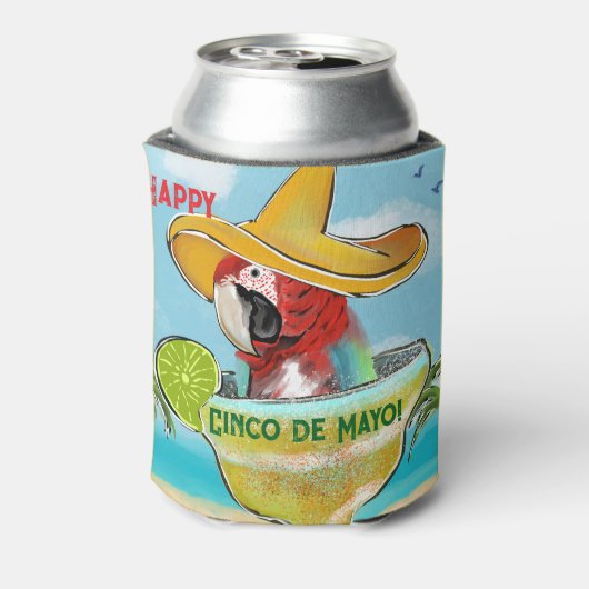 オウム 缶クーラー (缶裏面)